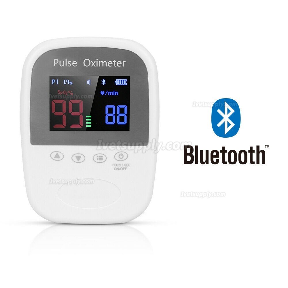 Veterinary Handheld Bluetooth Pet Animal SpO2 Pulse Oximeter Monitoring